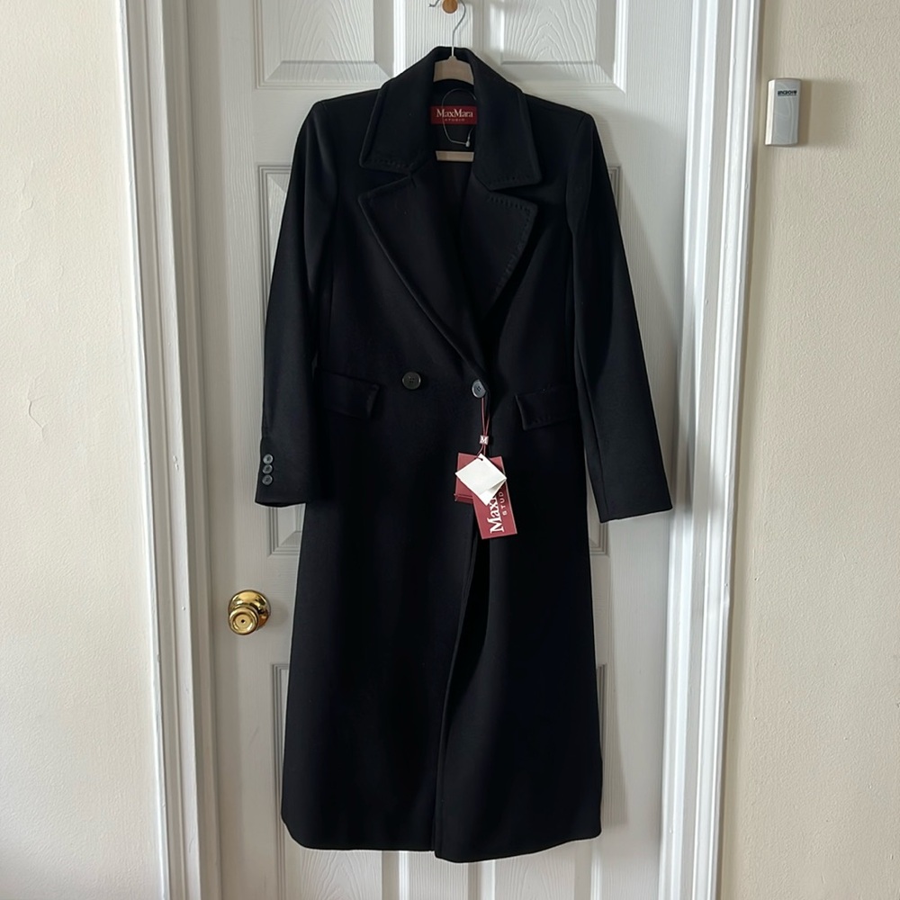 COPY - MaxMara Studio black wool coat